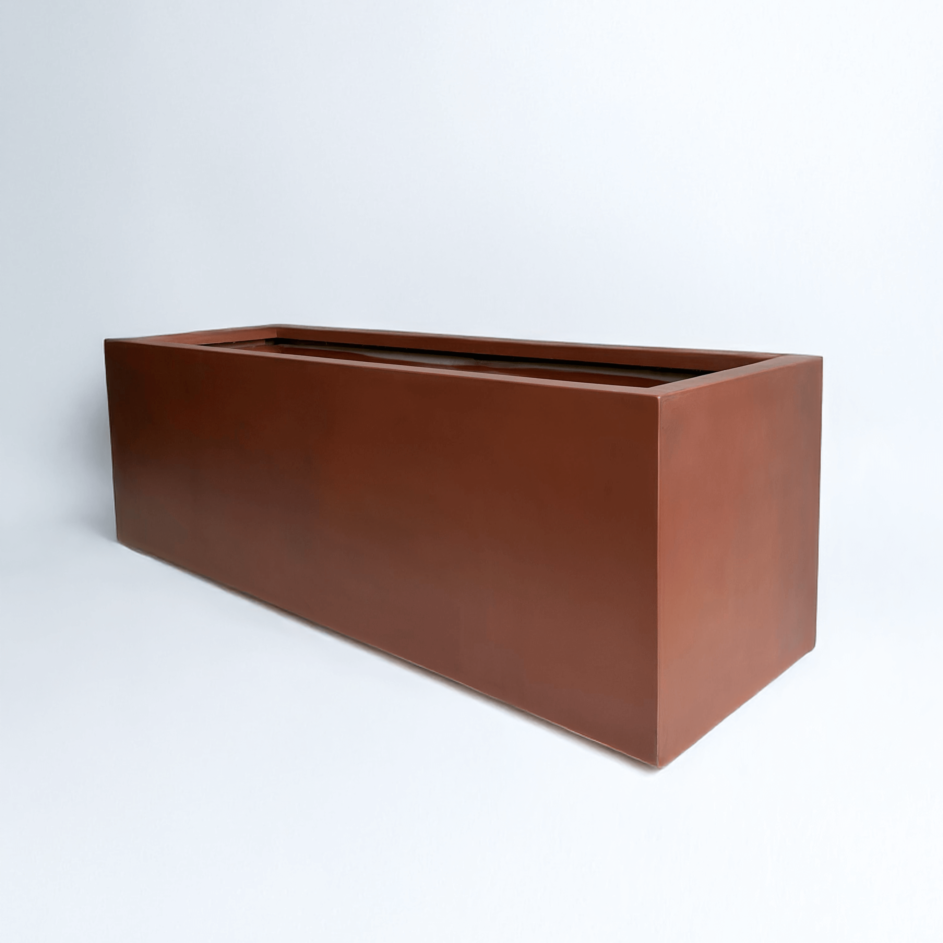 Raised Rectangular Fibreglass Pond - Finished in Copper Matt - Plants for Ponds